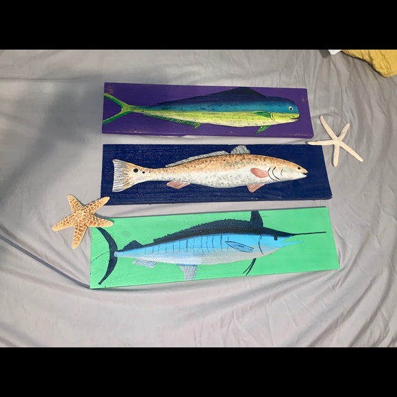 Your Choice Pallet Board Handpainted Fish - Picture 9 of 9